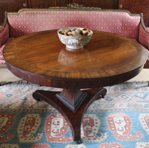 William IV Mahogany & Rosewood Breakfast Dining Table