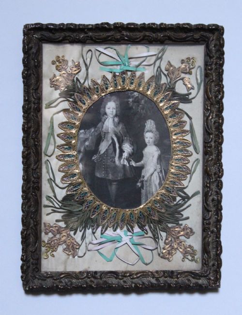 An Early 19th Century Rolled Paper Work Scroll Work Picture