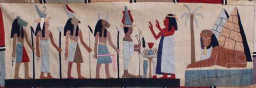 An Egyptian Applique Textile Wall Hanging