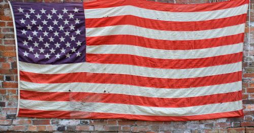 Large Vintage American Stars & Stripes Flag