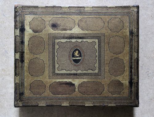 Cantonese Export Lacquer Armorial Gaming Box Circa 1820