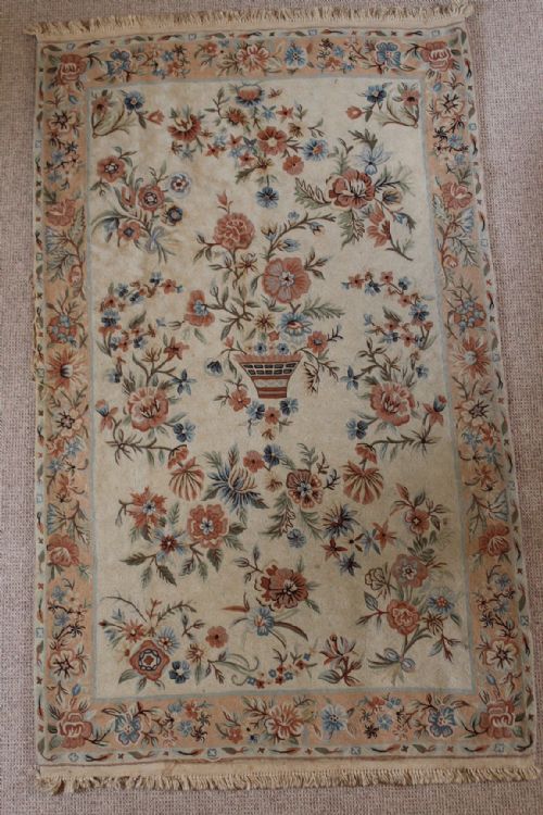Kashmiri Chain Stitch Needlework Rug