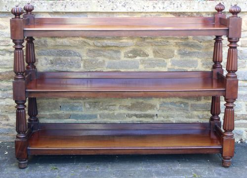 Victorian Mahogany 3 Tier Buffet \ Dumb Waiter