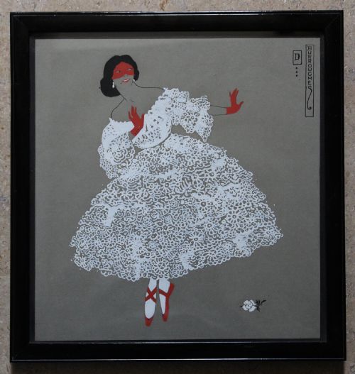 Dorothy Burroughes - Ballerina, Watercolour & Gouache