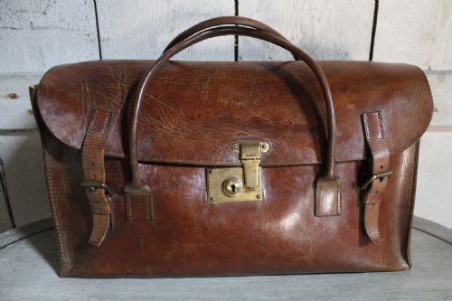 Vintage Leather Luggage Bag
