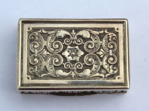 Antique German 900 Standard Silver Vinaigrette