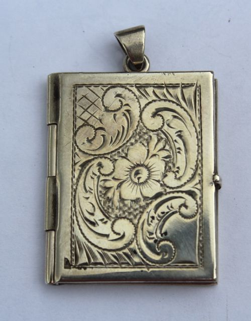 Antique Continental Silver Photograph Locket