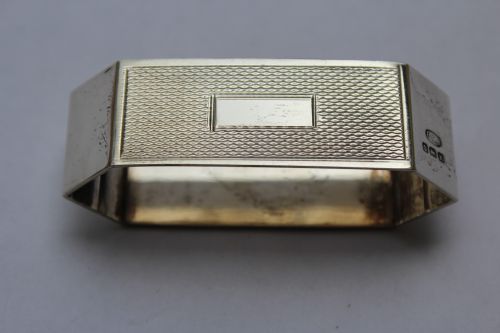 Art Deco Silver Napkin Ring, Birmingham 1922