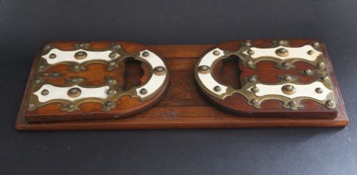 Victorian Brass Mounted Mahogany Gothic Expanding Bookslide