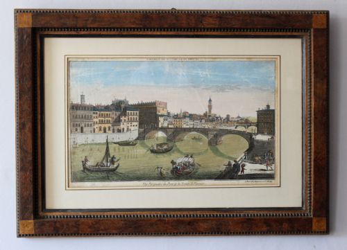 Daumont Hand Coloured Engraving Print of Florence
