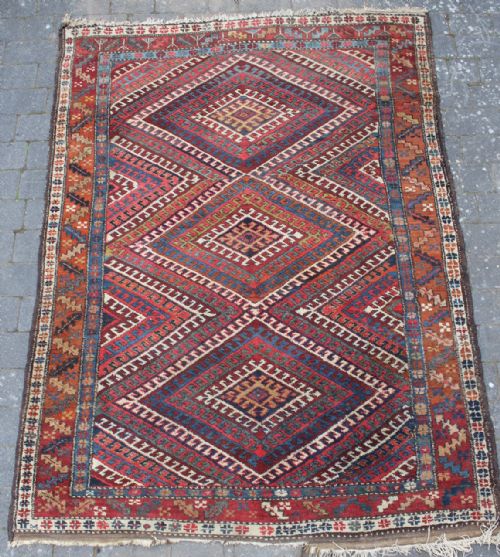 Caucasian Kurdish Medallion Rug