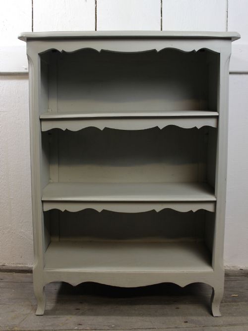 French Louis Xv Style Painted Open Bookcase