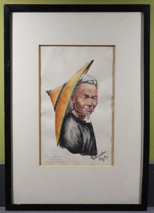 Yatanabon Maung Su, Watercolour of a Chinese Man
