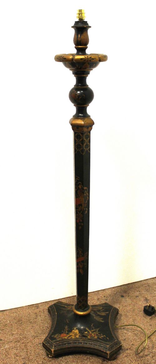 Chinoiserie Decorated Standard Lamp