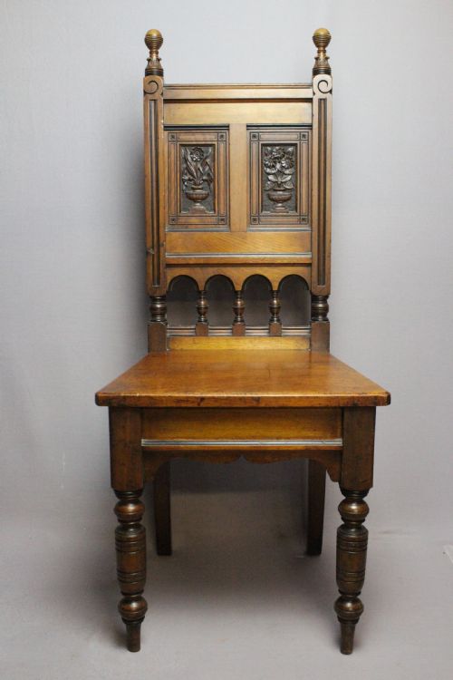A Maple & Co Aesthetic Hall Chair Attributed to H.w. Batley