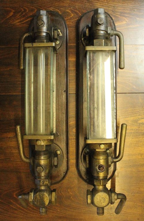 Pair of Steam Locomotive Water Gauges Railwayana