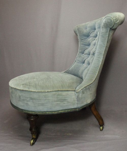 fig 1. Victorian Button Back Bedroom / Nursing Chair
