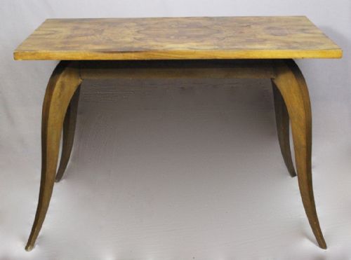 French Art Deco Burr Walnut Table
