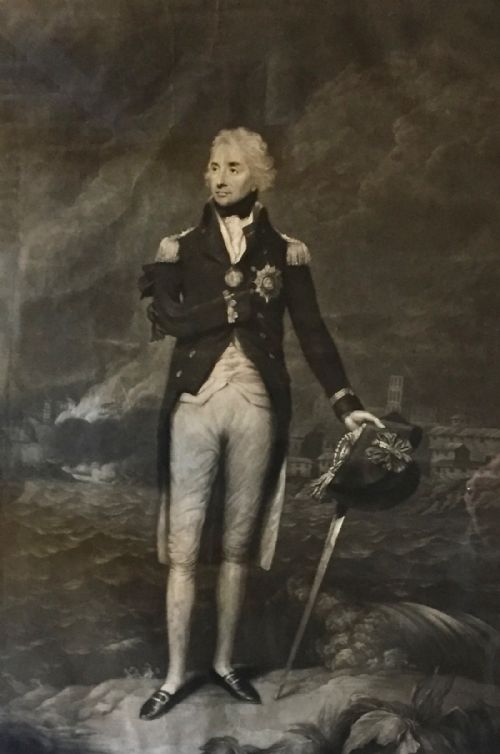 Mezzotint Engraving of Horatio Nelson, After Abbott, Engraved by Barnard, London, 1798