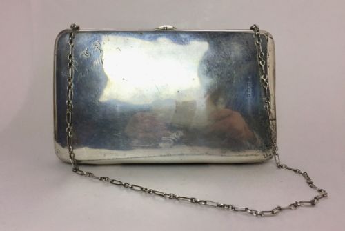 Edwardian Silver Evening Bag, Birmingham 1915