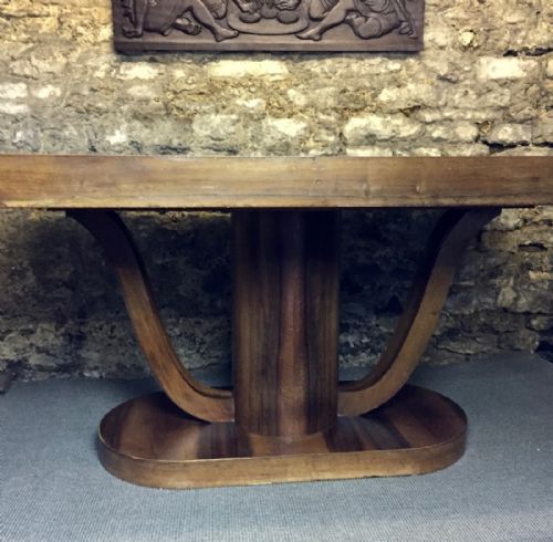 fig 1. French Art Deco Walnut Dining Table & Buffet