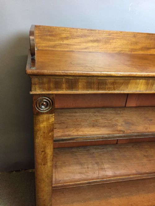 fig 1. Regency Mahogany Tray Top Open Bookcase