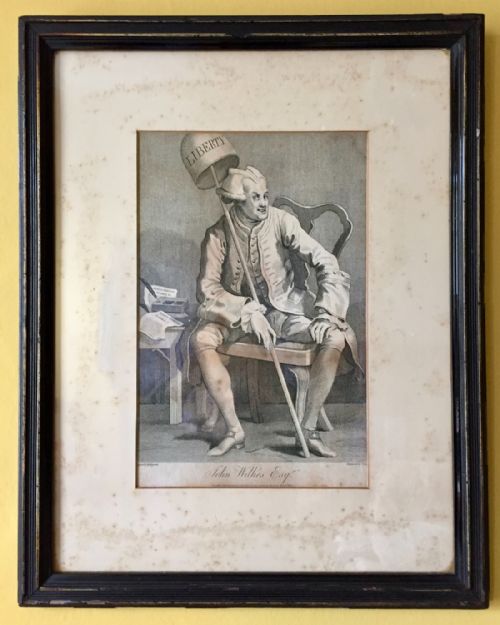 Engraving of John Wilkes After Hogarth by Thomas Cook 1800