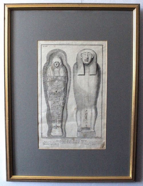 fig 1. George Vertue after Alexander Gordon - A Rare Engraving of an Egyptian Mummy from the Collection of Richard Mead 1737