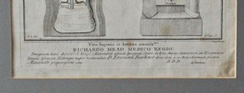 fig 2. George Vertue after Alexander Gordon - A Rare Engraving of an Egyptian Mummy from the Collection of Richard Mead 1737