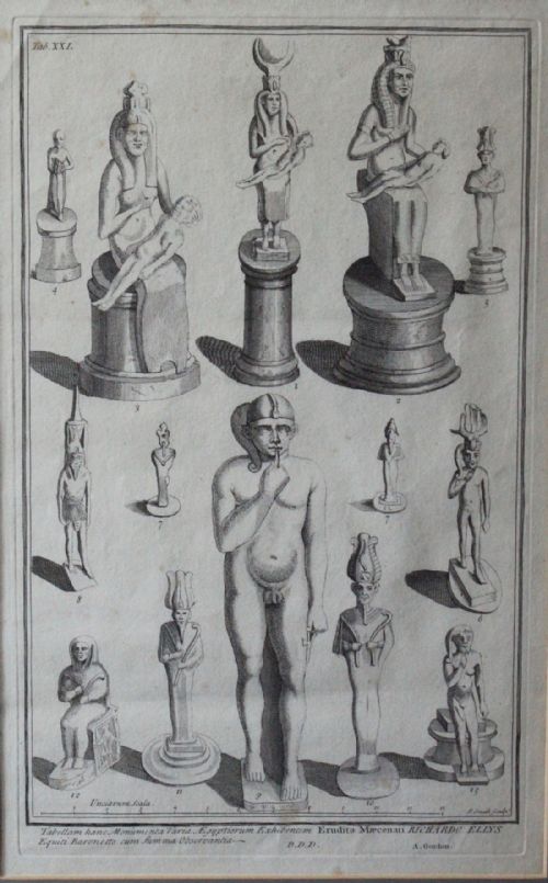 John Smith After Alexander Gordon Engraving of Egyptian Ushabti Figures from the Collection of Sir Richard Ellis