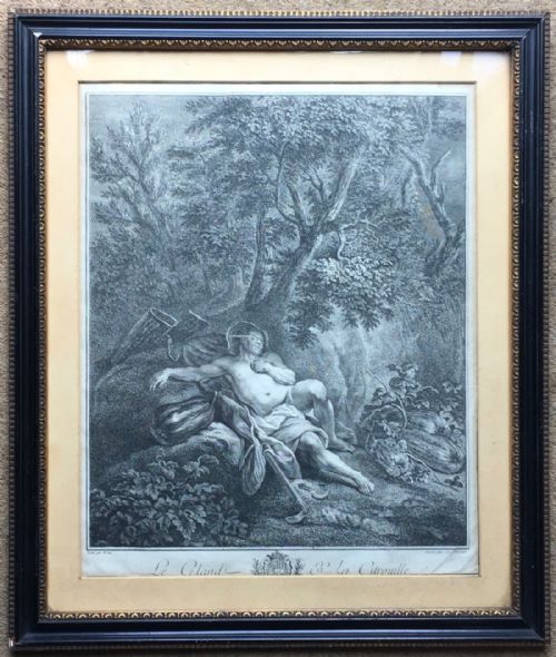 18th Century Fables De La Fontaine Engraving After Nicolas Bertin