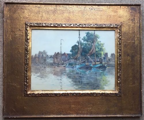 Arthur John Trevor Briscoe, Hoorn Harbour, Holland, Watercolour