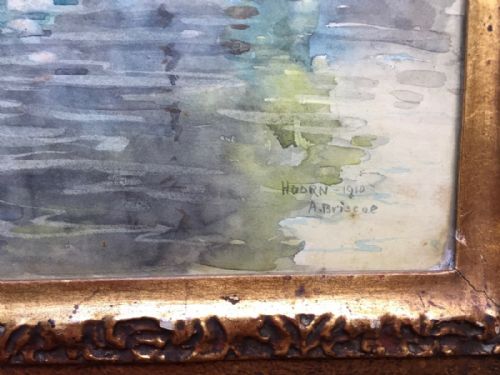 fig 1. Arthur John Trevor Briscoe, Hoorn Harbour, Holland, Watercolour
