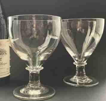 Good Pair of Georgian Rummers / Drinking Glasses