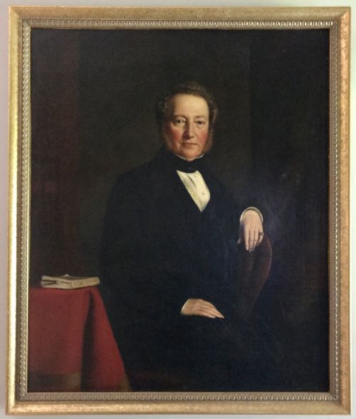 A Large Pair of Oil Portrait of Ironmaster William Grazebrook and His Wife Mary-ann