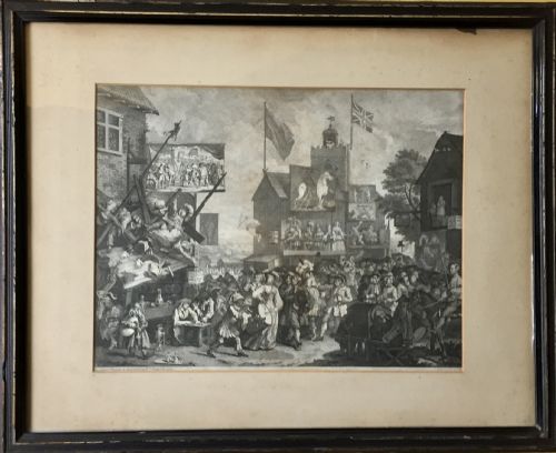 William Hogarth Southwark Fair Engraving 1733