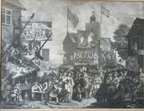 fig 1. William Hogarth Southwark Fair Engraving 1733