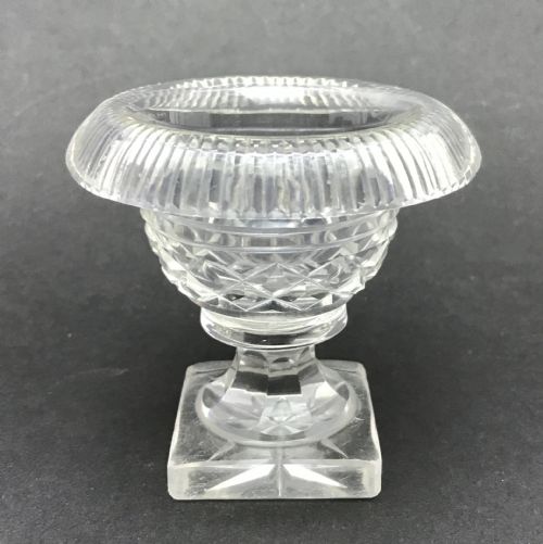 Georgian Cut Glass Salt Cellar Circa 1800