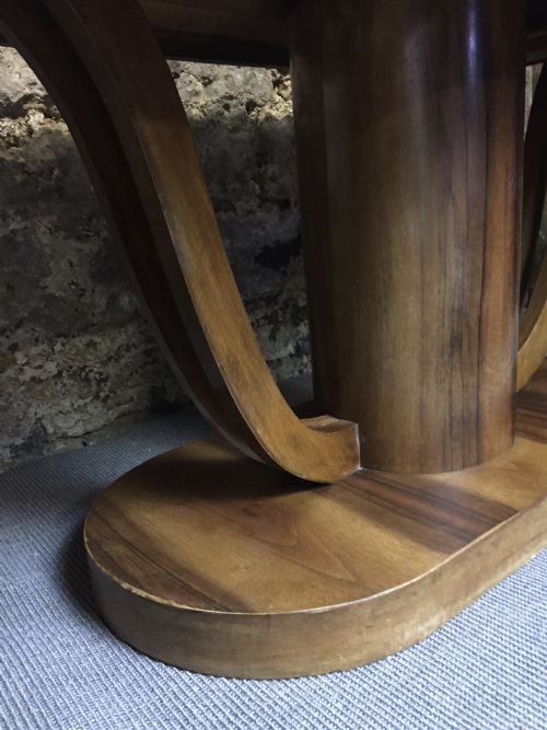 fig 1. French Art Deco Burr Walnut Dining Table