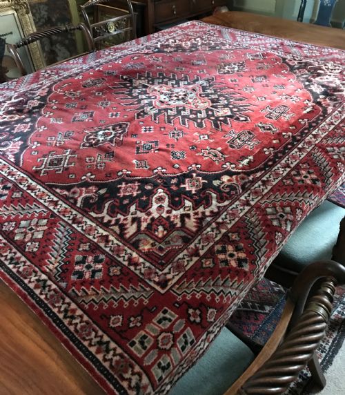 Edwardian Chenille Table Carpet / Tablecloth in Persian Style