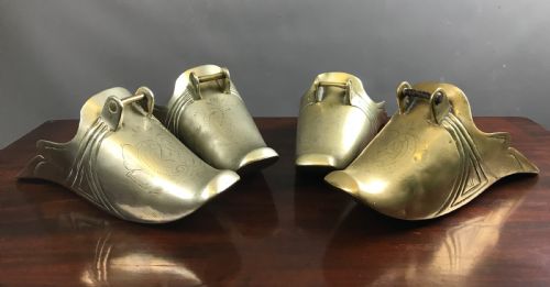 Two Pairs of South American Bronze Conquistador Stirrups