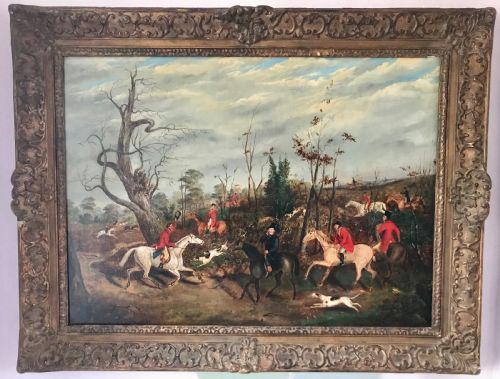 Dean Wolstenholme Jnr., Breaking Cover, Hunting Scene, Oil on Canvas