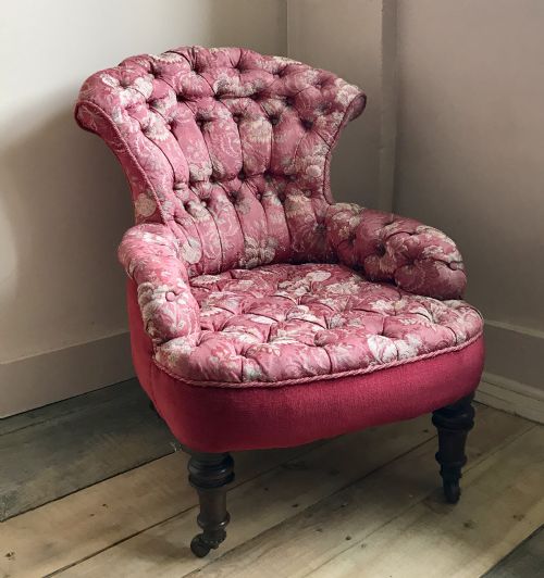 Victorian Button Upholstered Armchair