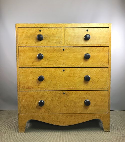 Regency Scumble Grained Pine Chest of Drawers in Original Condition