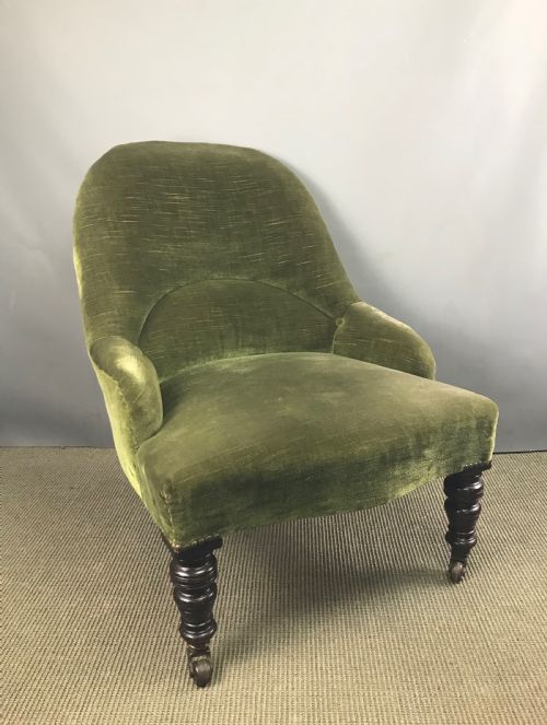 Victorian Upholstered Tub Chair of Small Proportions