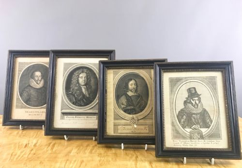 Four 17th & 18th Century Engravings - Daniel Kenricus, Shakespeare, Sr. Thomas Browne & Sir Francis Bacon
