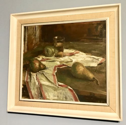 fig 1. Still Life of Fruit on a Table, Oil on Canvas