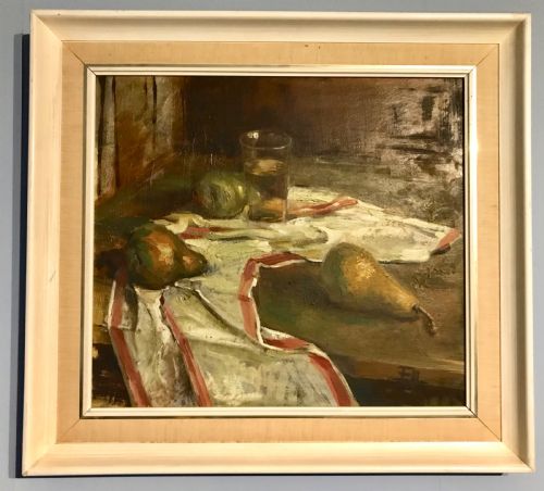 fig 2. Still Life of Fruit on a Table, Oil on Canvas