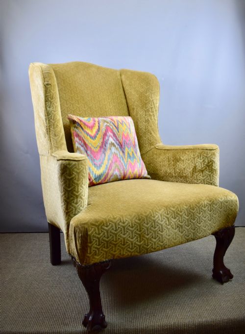 George I Style Wingback Armchair of Good Proportions