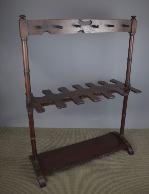 Victorian Mahogany Country House Boot & Whip Rack